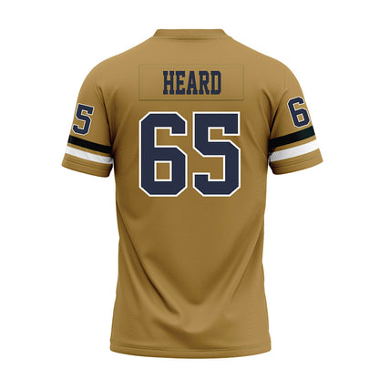 Georgia Tech - NCAA Football : Courtney Heard - Gold Premium Football Jersey-1