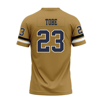 Georgia Tech - NCAA Football : Zachary Tobe - Gold Premium Football Jersey-1
