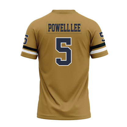 Georgia Tech - NCAA Football : Clayton Powell-Lee - Gold Premium Football Jersey-1