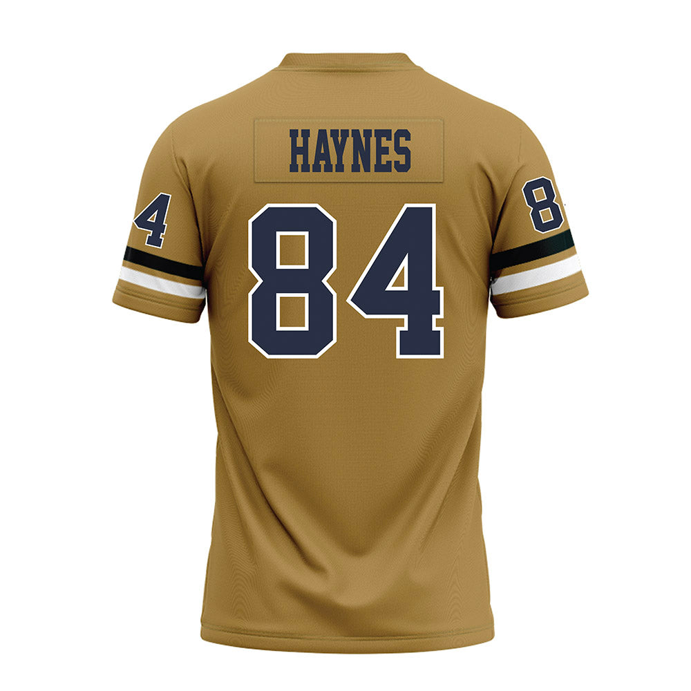 Georgia Tech - NCAA Football : Evan Haynes - Gold Premium Football Jersey-1