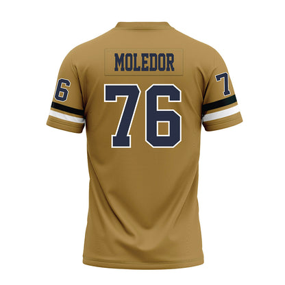 Georgia Tech - NCAA Football : Krew Moledor - Gold Premium Football Jersey-1
