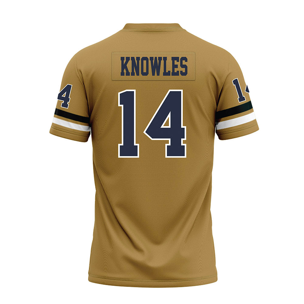 Georgia Tech - NCAA Football : Graham Knowles - Gold Premium Football Jersey-1