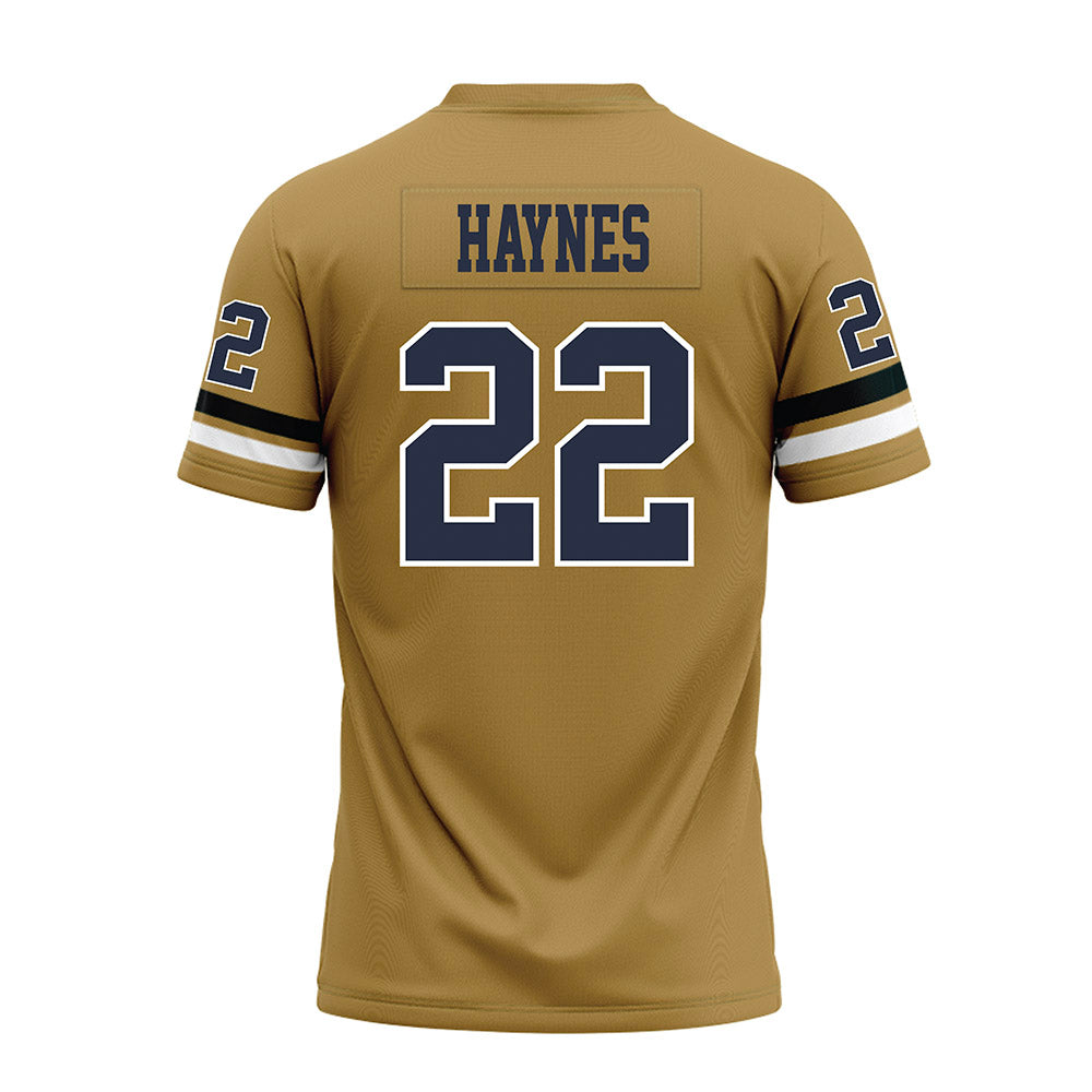 Georgia Tech - NCAA Football : Justice Haynes - Gold Premium Football Jersey-1