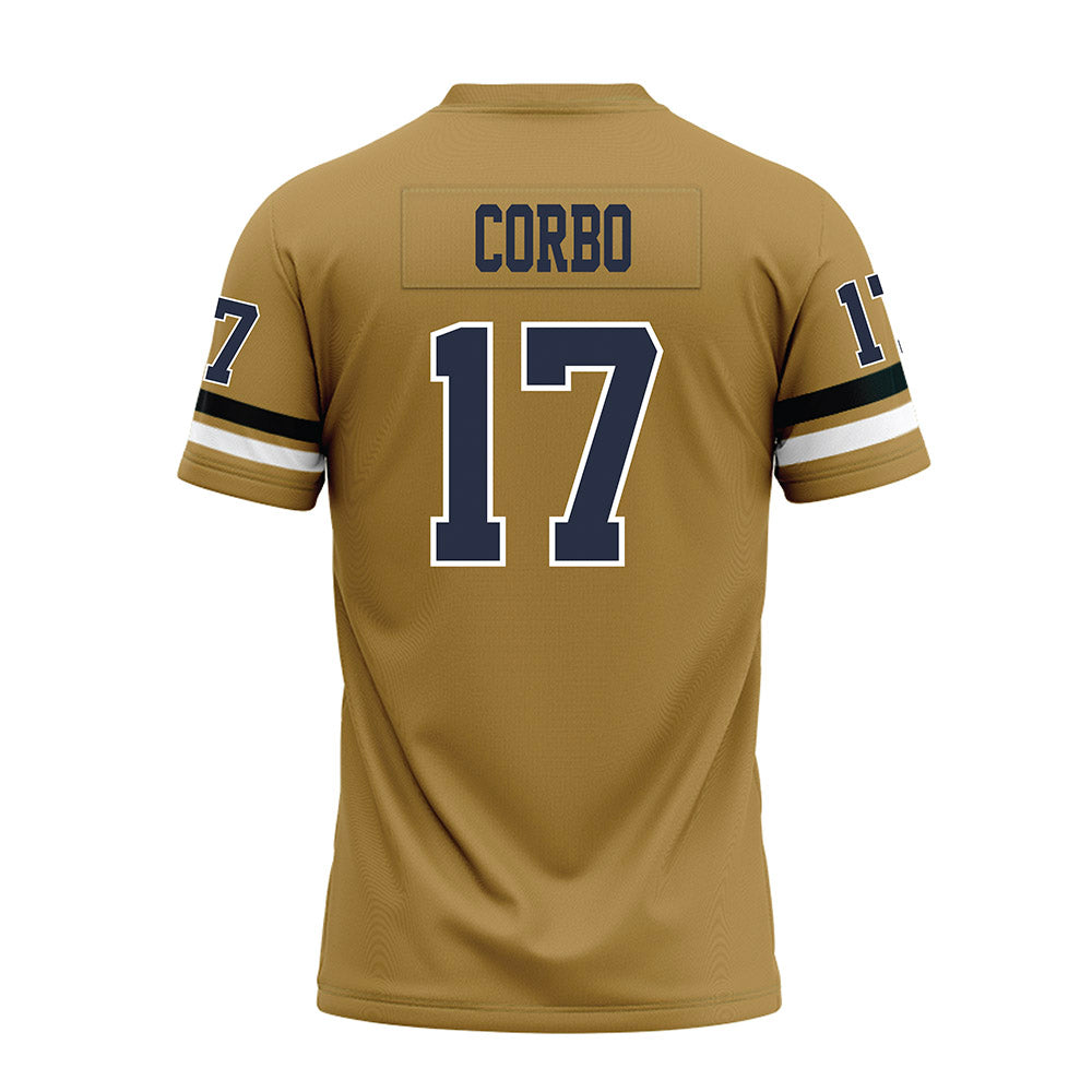 Georgia Tech - NCAA Football : Chris Corbo - Gold Premium Football Jersey-1