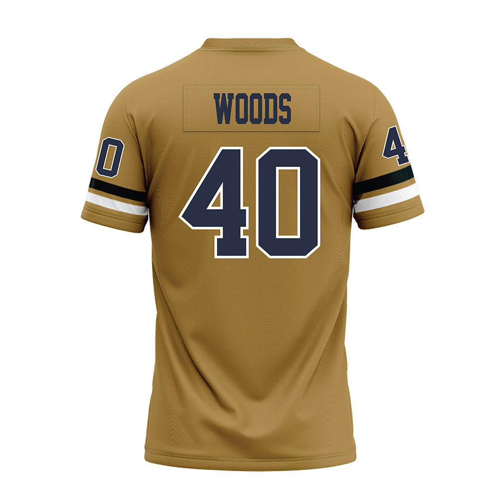 Georgia Tech - NCAA Football : Jordan Woods - Gold Premium Football Jersey-1