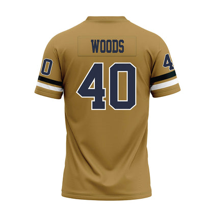 Georgia Tech - NCAA Football : Jordan Woods - Gold Premium Football Jersey-1