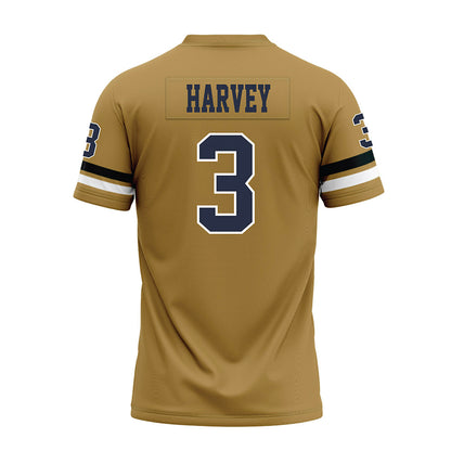 Georgia Tech - NCAA Football : Ahmari Harvey - Gold Premium Football Jersey-1