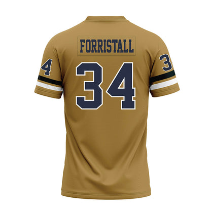 Georgia Tech - NCAA Football : Myles Forristall - Gold Premium Football Jersey-1