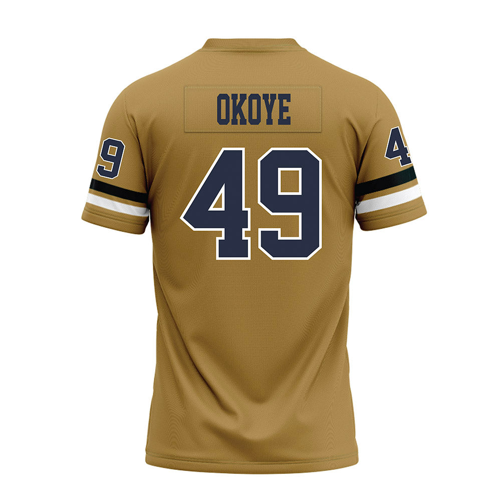 Georgia Tech - NCAA Football : Chuma Okoye - Gold Premium Football Jersey-1