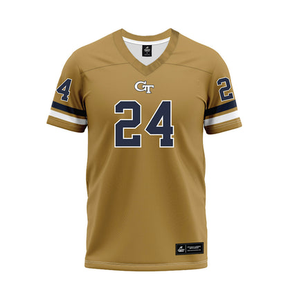 Georgia Tech - NCAA Football : Ronald Triplette - Gold Premium Football Jersey-0