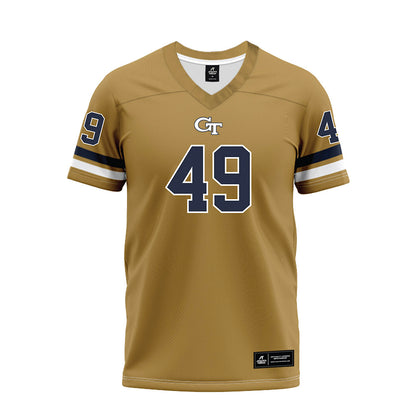 Georgia Tech - NCAA Football : Ronnie Thomas - Gold Premium Football Jersey-0