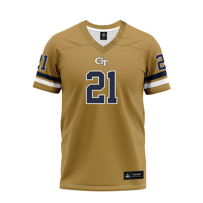 Georgia Tech - NCAA Football : Daylon Gordon - Gold Premium Football Jersey-0