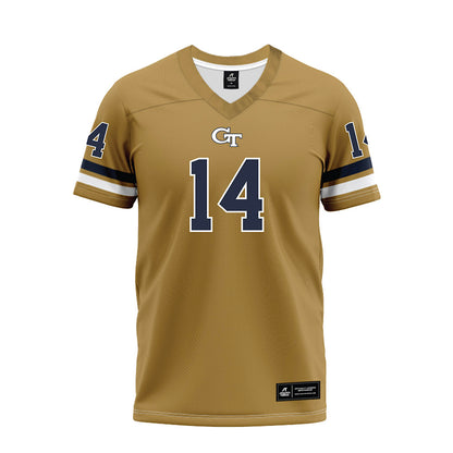 Georgia Tech - NCAA Football : Graham Knowles - Gold Premium Football Jersey-0