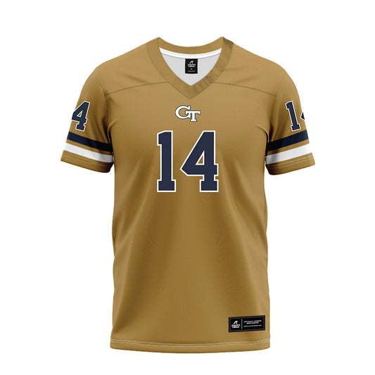 Georgia Tech - NCAA Football : Graham Knowles - Gold Premium Football Jersey-0