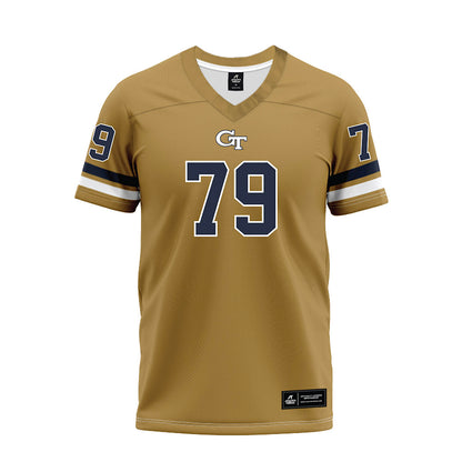 Georgia Tech - NCAA Football : Jordan Floyd - Gold Premium Football Jersey-0