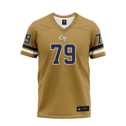 Georgia Tech - NCAA Football : Jordan Floyd - Gold Premium Football Jersey-0