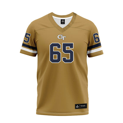 Georgia Tech - NCAA Football : Courtney Heard - Gold Premium Football Jersey-0