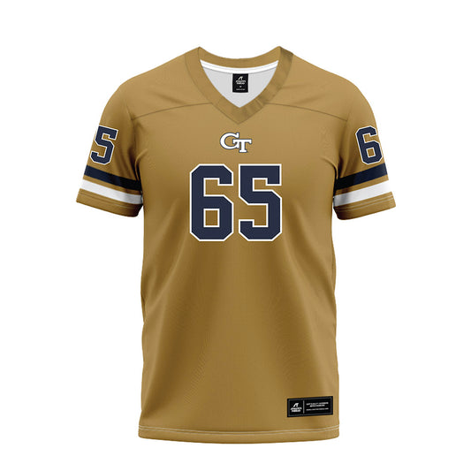 Georgia Tech - NCAA Football : Courtney Heard - Gold Premium Football Jersey-0