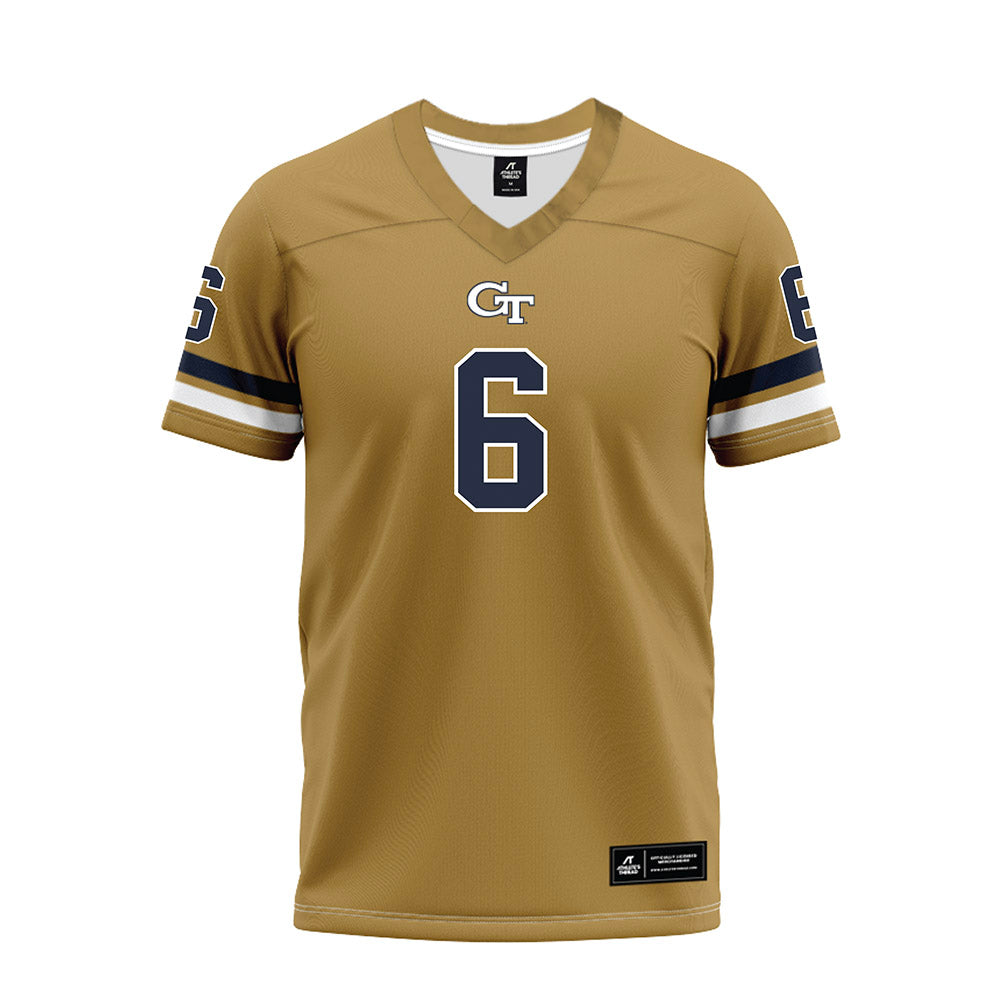 Georgia Tech - NCAA Football : Debron Gatling - Gold Premium Football Jersey-0