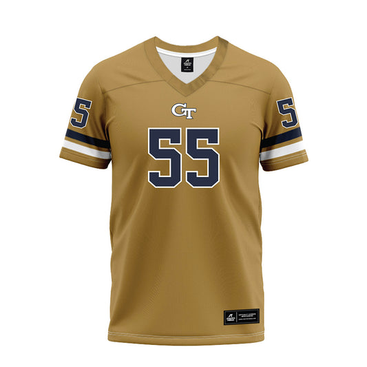 Georgia Tech - NCAA Football : Christian Garrett - Gold Premium Football Jersey-0