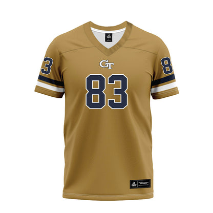 Georgia Tech - NCAA Football : Blake Ragsdale - Gold Premium Football Jersey-0
