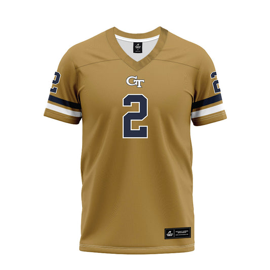 Georgia Tech - NCAA Football : Ej Lightsey - Gold Premium Football Jersey-0