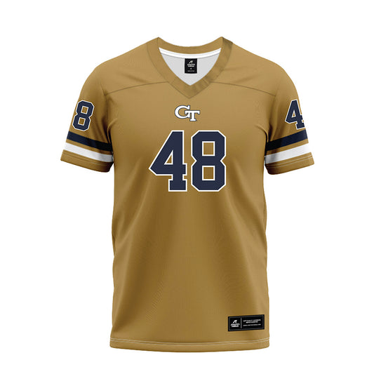 Georgia Tech - NCAA Football : Cal Keeler - Gold Premium Football Jersey-0