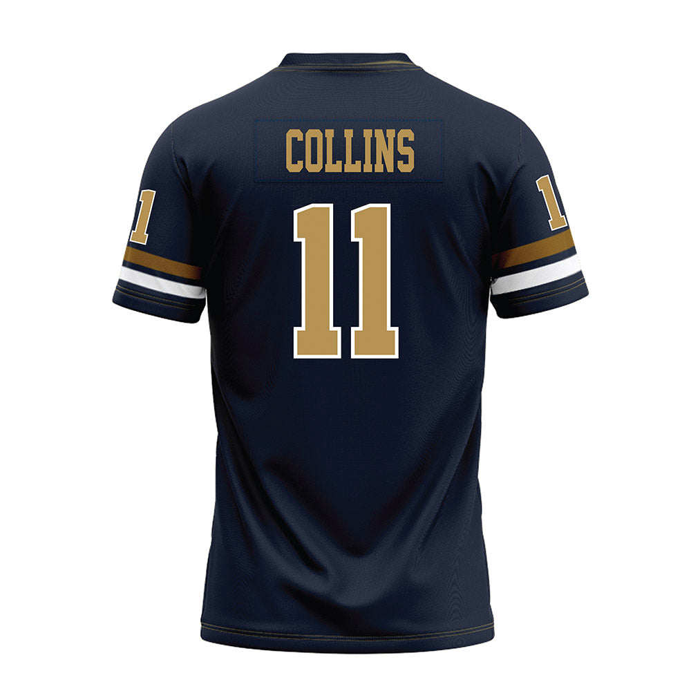 Georgia Tech - NCAA Football : Darnell Collins - Blue Premium Football Jersey-1
