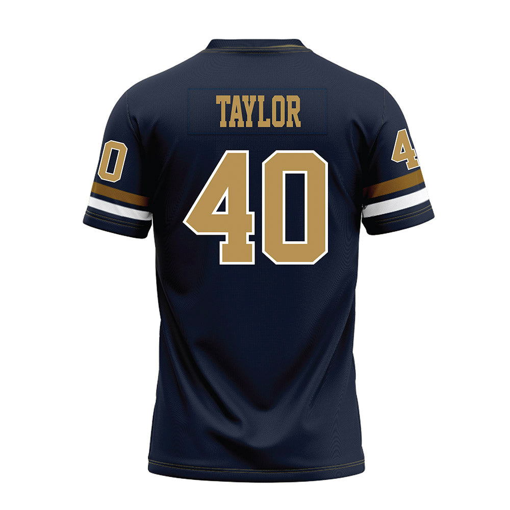 Georgia Tech - NCAA Football : Joshua Taylor - Blue Premium Football Jersey-1