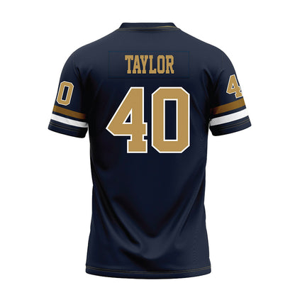 Georgia Tech - NCAA Football : Joshua Taylor - Blue Premium Football Jersey-1