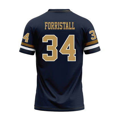Georgia Tech - NCAA Football : Myles Forristall - Blue Premium Football Jersey-1