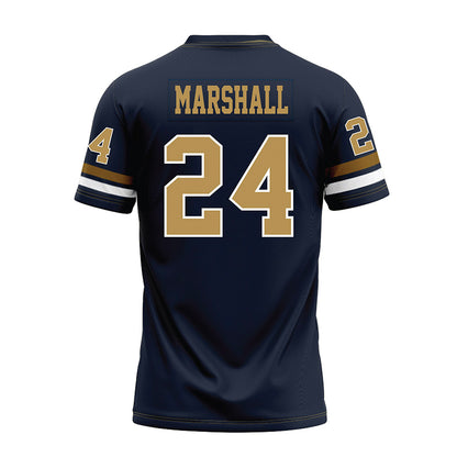 Georgia Tech - NCAA Football : Shane Marshall - Blue Premium Football Jersey-1