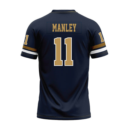 Georgia Tech - NCAA Football : Brayden Manley - Blue Premium Football Jersey-1