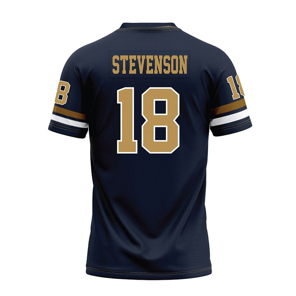 Georgia Tech - NCAA Football : Troy Stevenson - Blue Premium Football Jersey-1