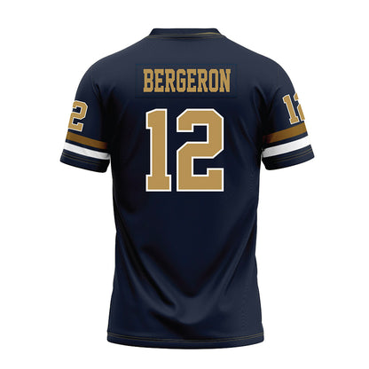 Georgia Tech - NCAA Football : Cole Bergeron - Blue Premium Football Jersey-1