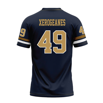 Georgia Tech - NCAA Football : Rocco Xerogeanes - Blue Premium Football Jersey-1
