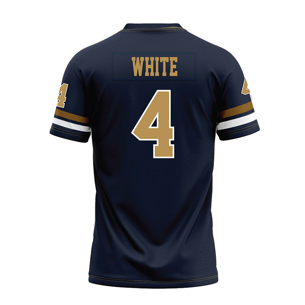 Georgia Tech - NCAA Football : Daiquan White - Blue Premium Football Jersey-1