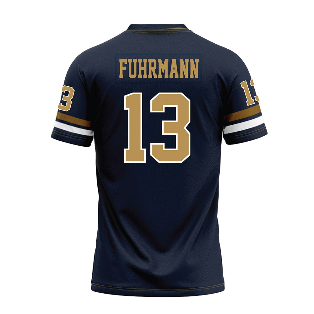 Georgia Tech - NCAA Football : Isaiah Fuhrmann - Blue Premium Football Jersey-1