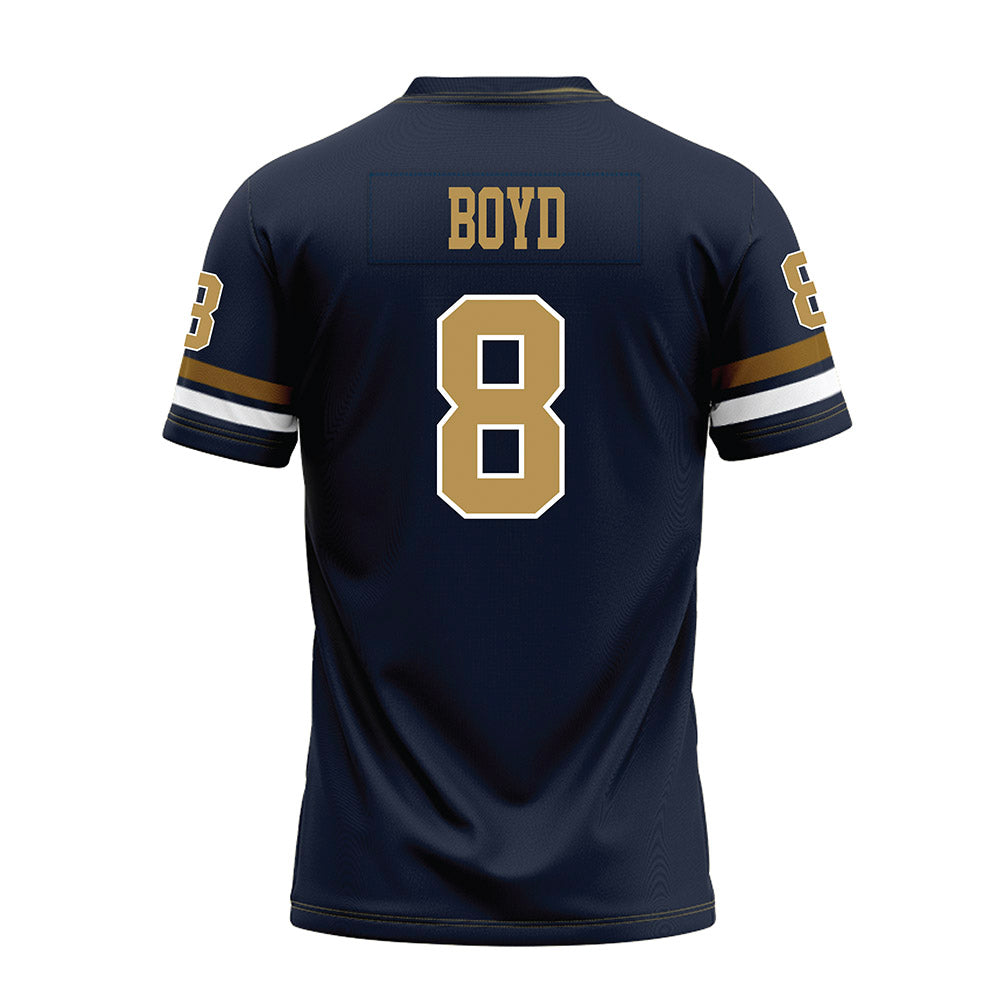 Georgia Tech - NCAA Football : Jordan Boyd - Blue Premium Football Jersey-1