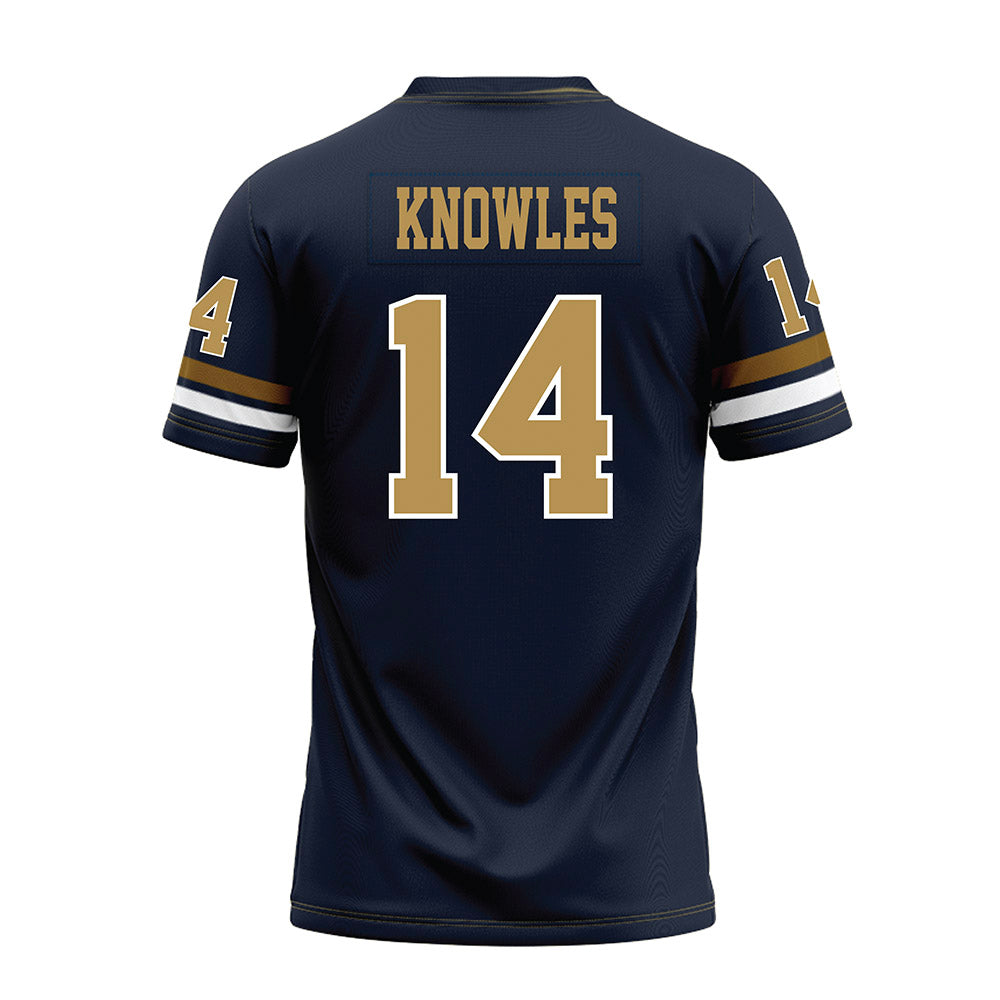Georgia Tech - NCAA Football : Graham Knowles - Blue Premium Football Jersey-1