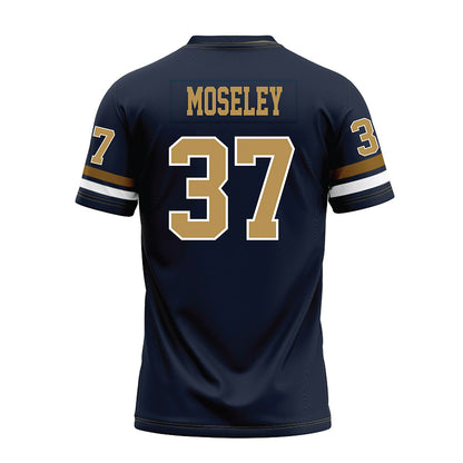 Georgia Tech - NCAA Football : Joseph Moseley - Blue Premium Football Jersey-1