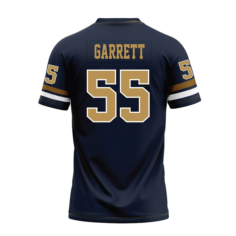 Georgia Tech - NCAA Football : Christian Garrett - Blue Premium Football Jersey-1