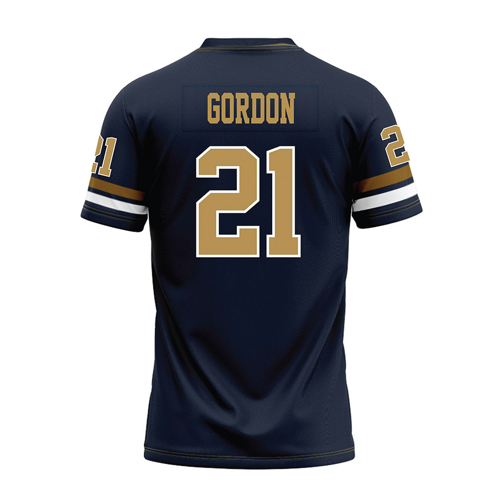 Georgia Tech - NCAA Football : Daylon Gordon - Blue Premium Football Jersey-1