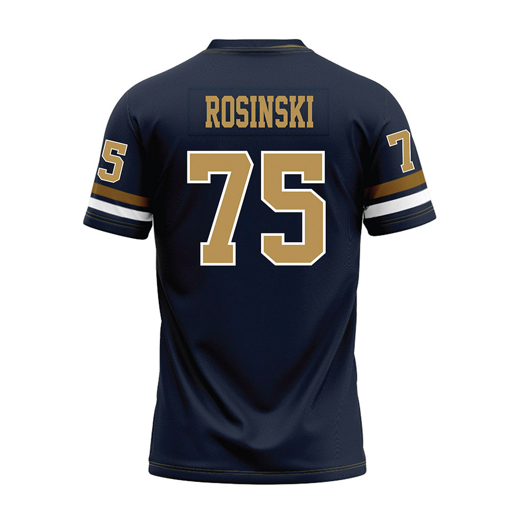 Georgia Tech - NCAA Football : Andrew Rosinski - Blue Premium Football Jersey-1