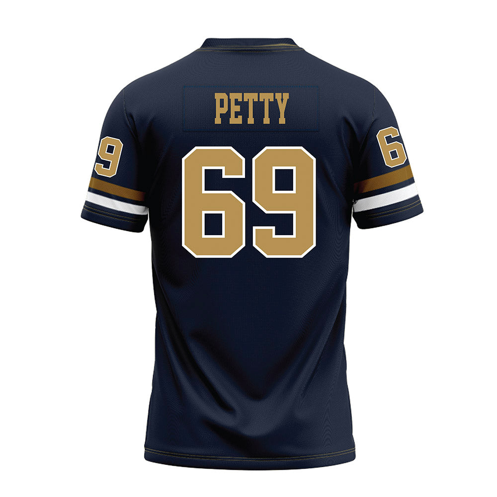 Georgia Tech - NCAA Football : Josh Petty - Blue Premium Football Jersey-1