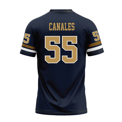 Georgia Tech - NCAA Football : Xavier Canales - Blue Premium Football Jersey-1