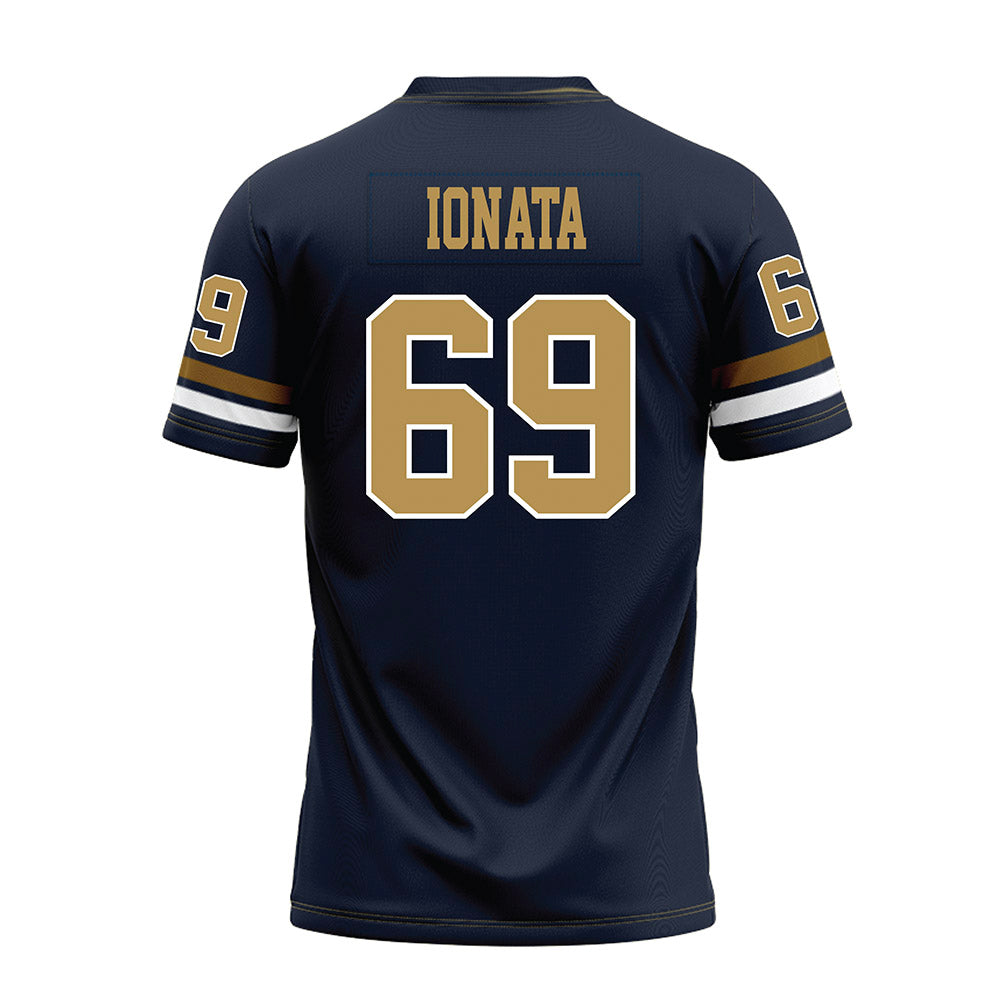 Georgia Tech - NCAA Football : Joseph Ionata - Blue Premium Football Jersey-1