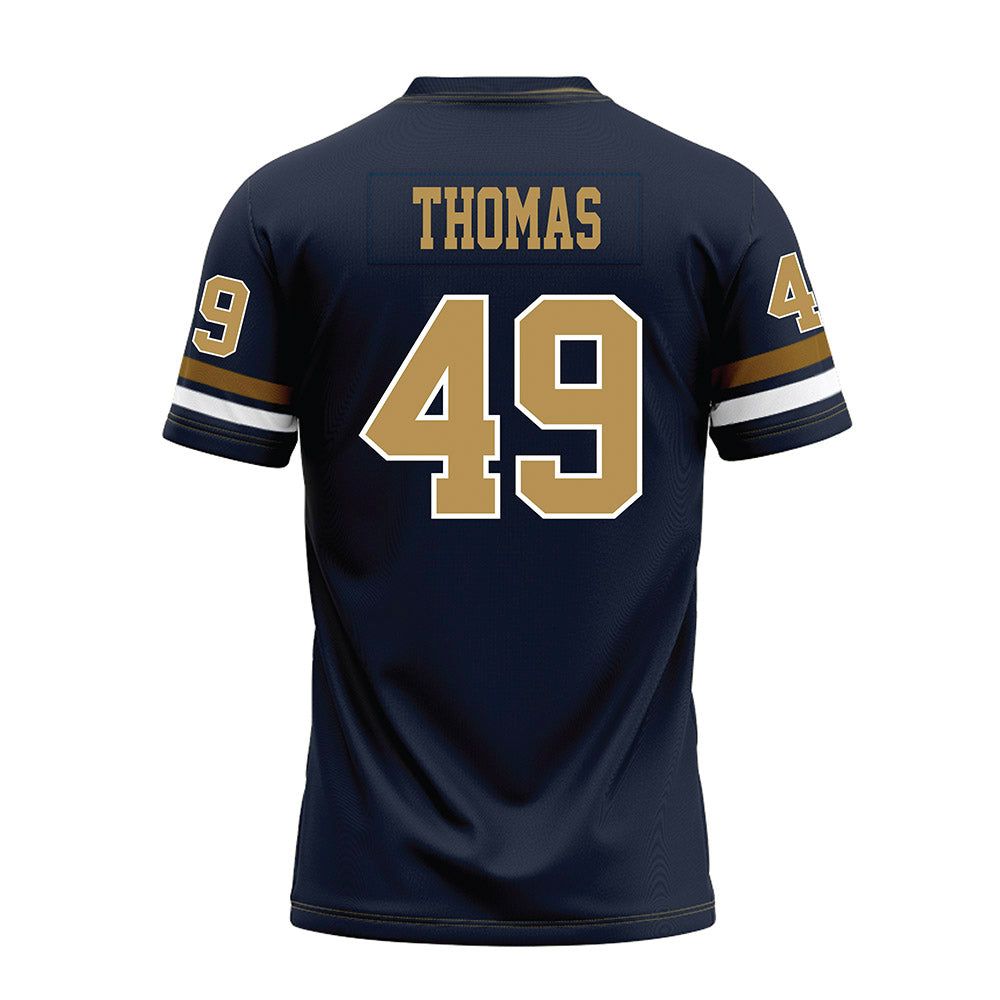 Georgia Tech - NCAA Football : Ronnie Thomas - Blue Premium Football Jersey-1