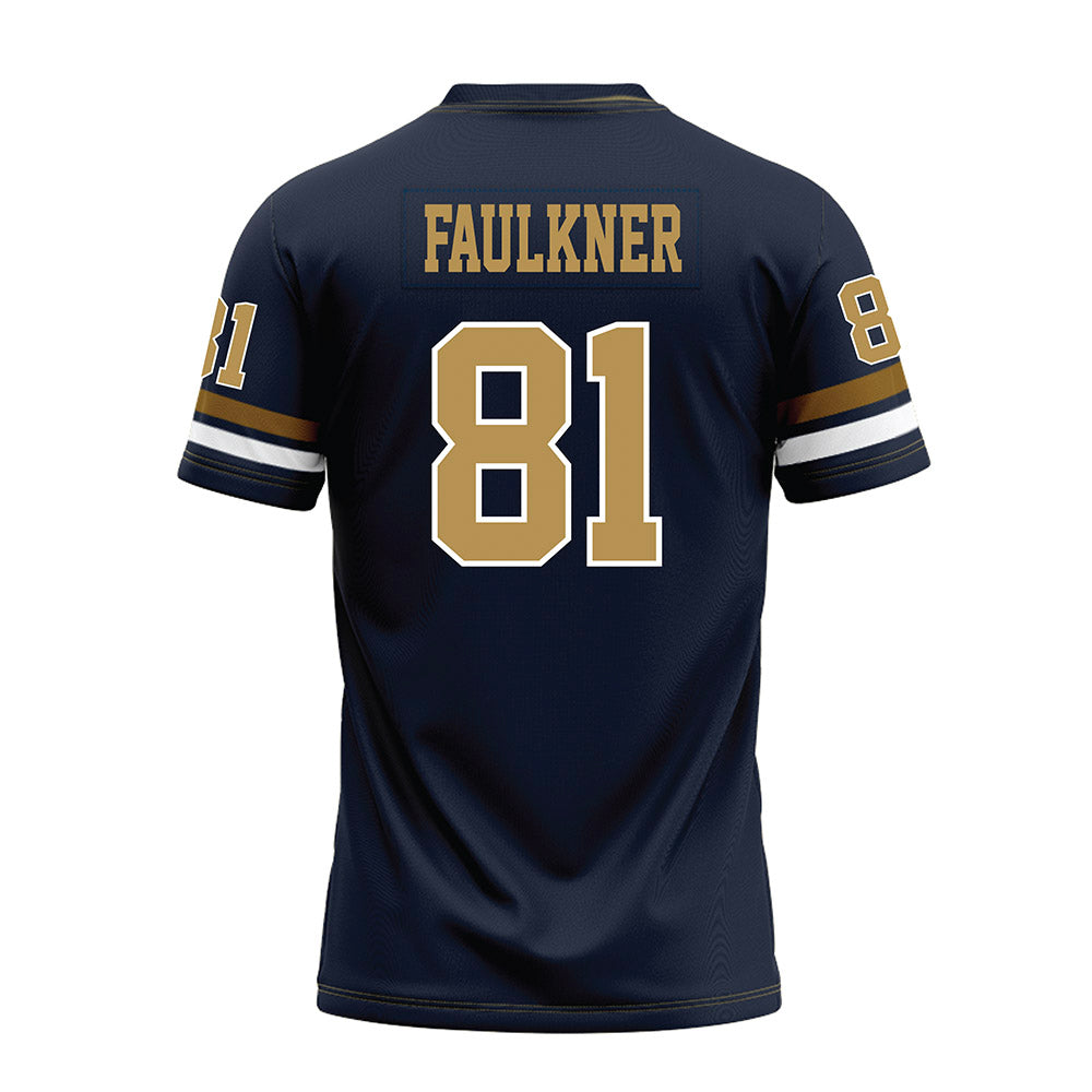 Georgia Tech - NCAA Football : Cal Faulkner - Blue Premium Football Jersey-1