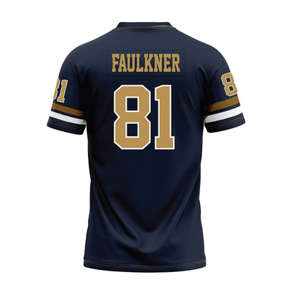 Georgia Tech - NCAA Football : Cal Faulkner - Blue Premium Football Jersey-1